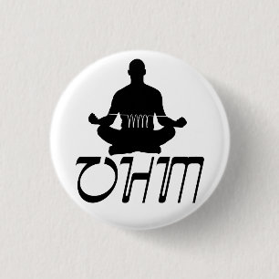 OHM 3 CM ROUND BADGE