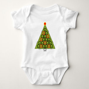 Ohm Christmas Tree Baby Bodysuit