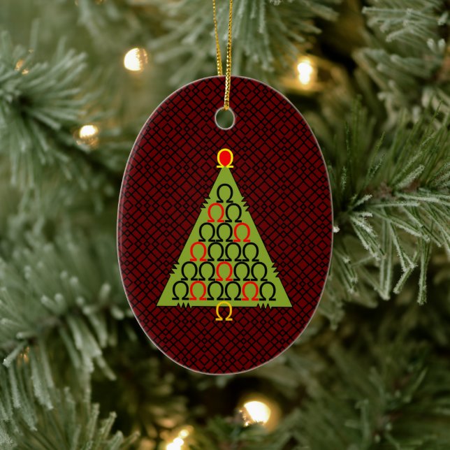 Ohm Christmas Tree Ceramic Tree Decoration (Tree)