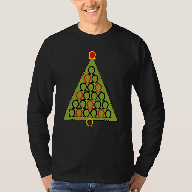 Ohm Christmas Tree T-Shirt (Front)