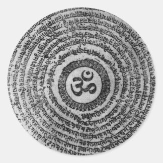 ohm classic round sticker