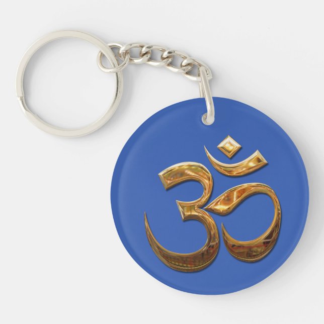Ohm in gold key ring (Front)