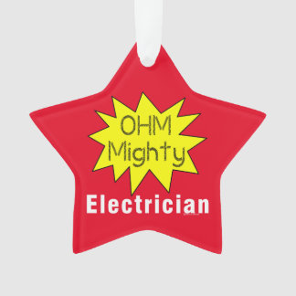 Ohm Mighty Electrician Ornament