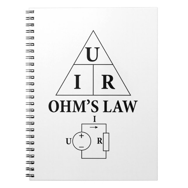 Ohm’s law spiral notebook (Front)