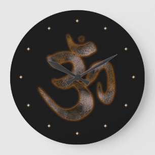 Ohm Symbol Large Clock