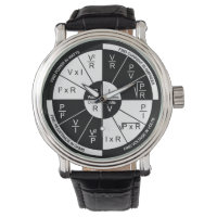 Ohm's Law Watch- Black and White