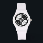 Ohm's Law Wristwatch<br><div class="desc">A sleek white watch inspired by Ohm’s Law,  where clean design meets clever science. Subtle circuit details and precision timing celebrate the balance of voltage,  current,  and resistance—perfect for anyone who likes their style smart,  modern,  and a little bit nerdy.</div>