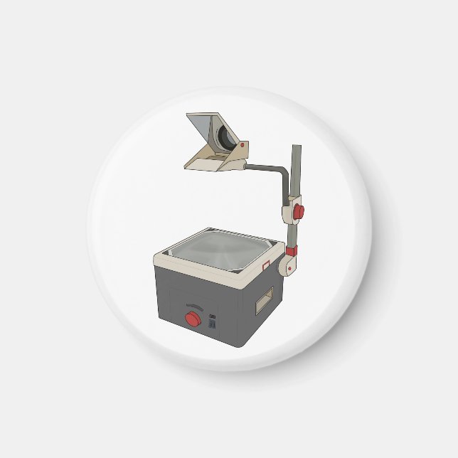 OHP 80s 90s Overhead Projector Magnet (Front)