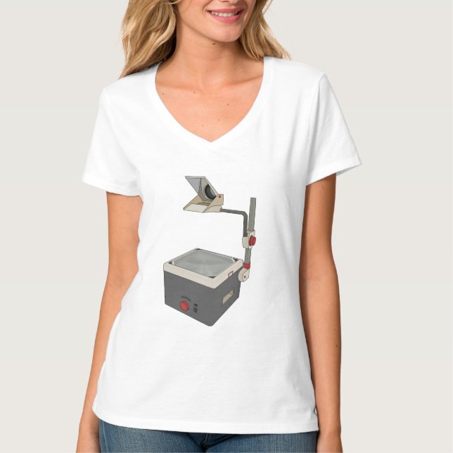 OHP 80s 90s Overhead Projector T-Shirt (Front)
