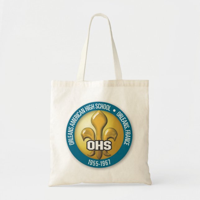 OHS Fleur de lis Tote 3 Bag (Front)