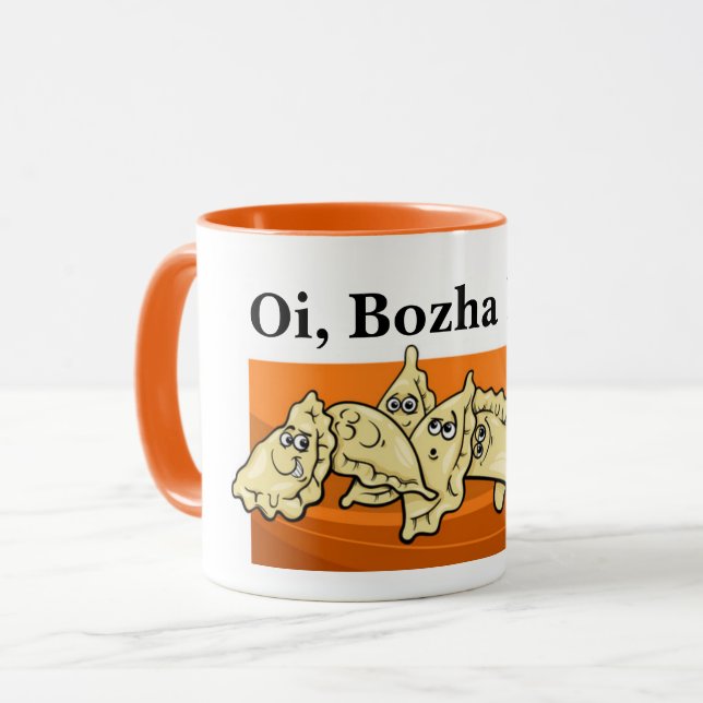 Oi Bozha Bozha Perogies Pierogies Mug (Front Left)