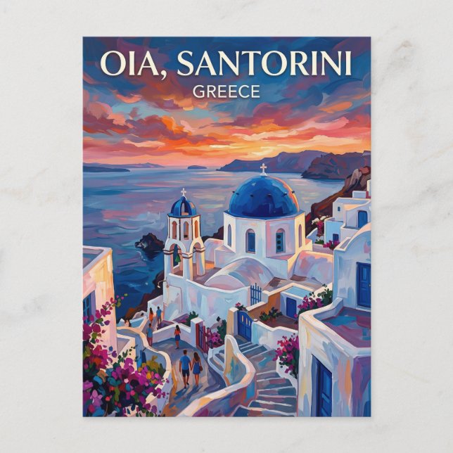 Oia Greece Postcard (Front)