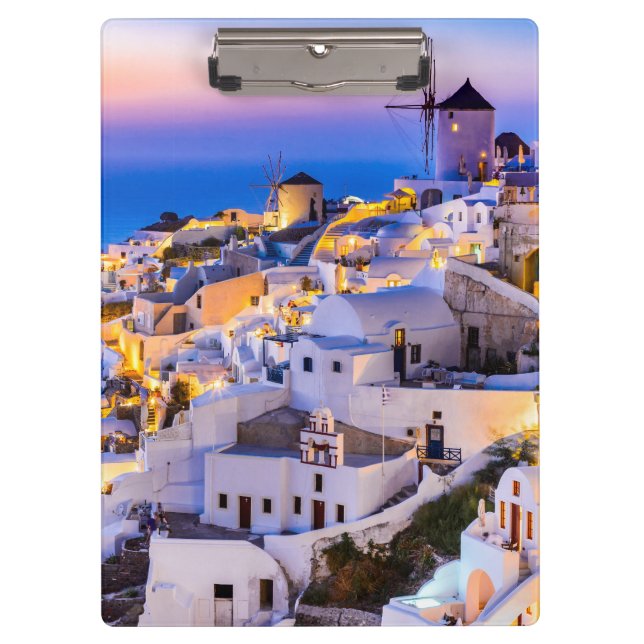 Oia Santorini Clipboard (Front)