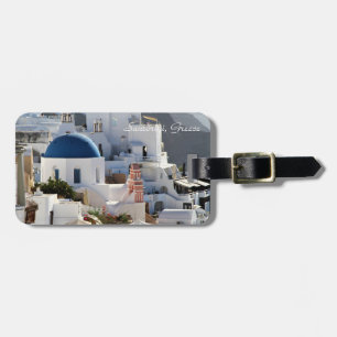Oia, Santorini Greece, luggage tag