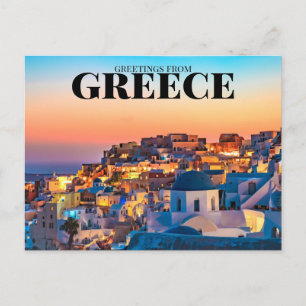 Oia Santorini, Greece Postcard