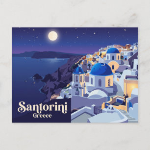 Oia, Santorini Greece Postcard