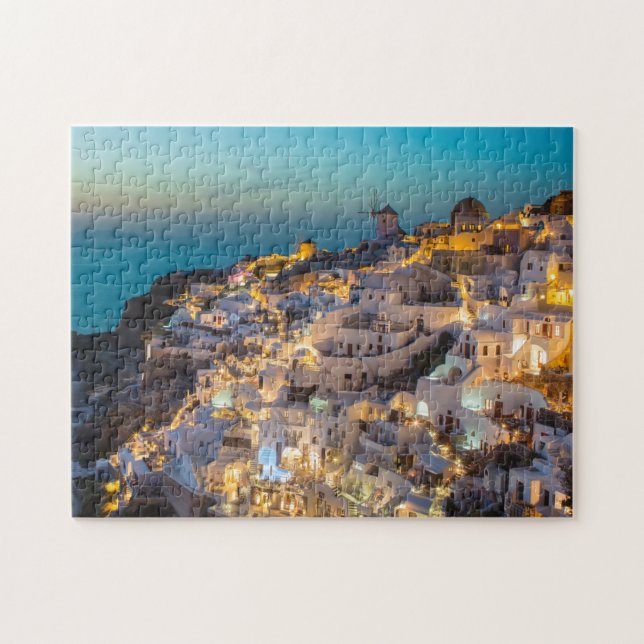 Oia, Santorini In Greece Beautiful Destination Jigsaw Puzzle (Horizontal)