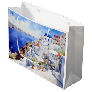 Oia Santorini  Large Gift Bag