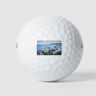Oia Santorini Village Greece Golf Balls
