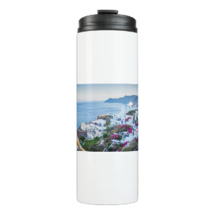 Oia Santorini Village Greece Thermal Tumbler