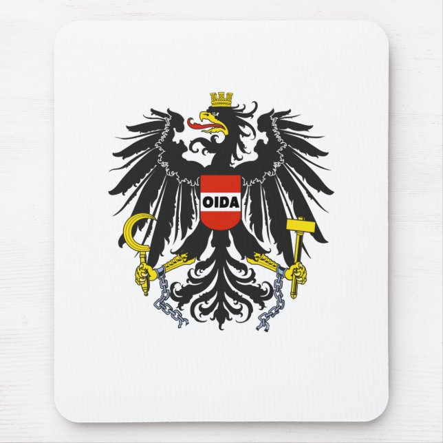 Oida Austria Austria Dialect Eagle Mouse Pad (Front)