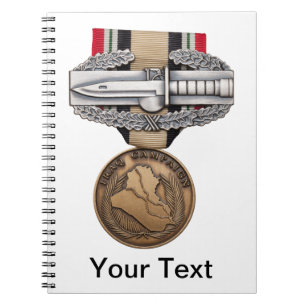 OIF Combat Action Badge Notebook