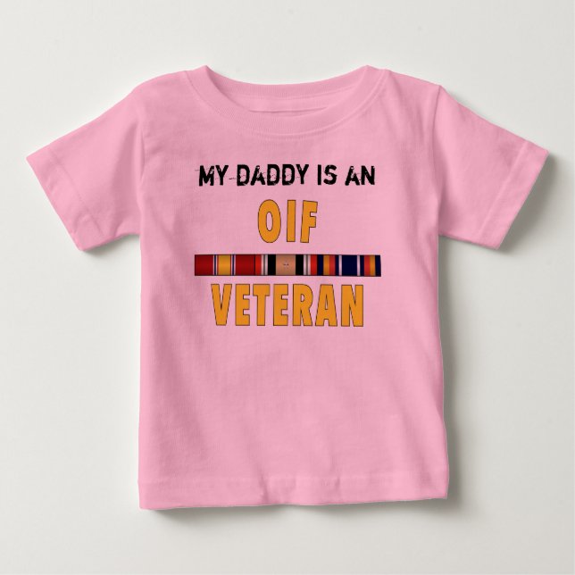 OIF Vet Daddy Baby T-Shirt (Front)