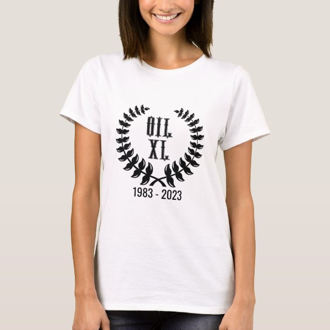 OIL 40th Anniversary Commemorative Women's T-Shirt (Front)
