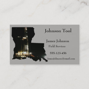 Oil And Gas Industry Business Cards Louisana
