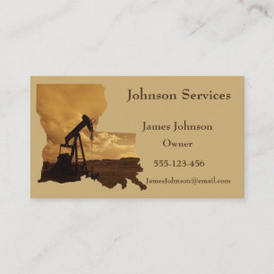 Oil And Gas Industry Business Cards Louisana