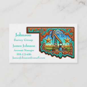 Oil And Gas Industry Business Cards Oklahoma