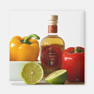 Oil and Peppers Magnet
