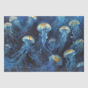 Oil Art Jellyfish Decoupage  Tissue Paper