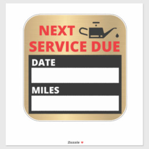 Oil Change,Next Service Due Reminder 