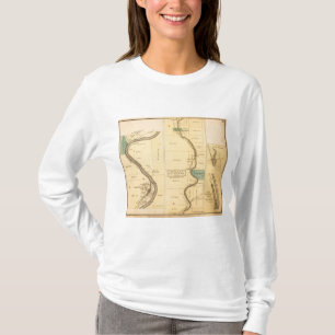 Oil Creek Pennsylvania Atlas Map T-Shirt