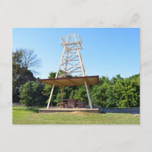 Oil Derrick Picnic Table, I-20 Highway, Texas Postcard