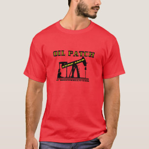 Oil Jack,Oil Patch Red T-Shirt,Derrickman Gift,Rig T-Shirt