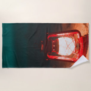 Oil lamp beach towel