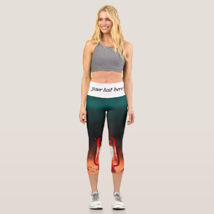 Oil lamp capri leggings