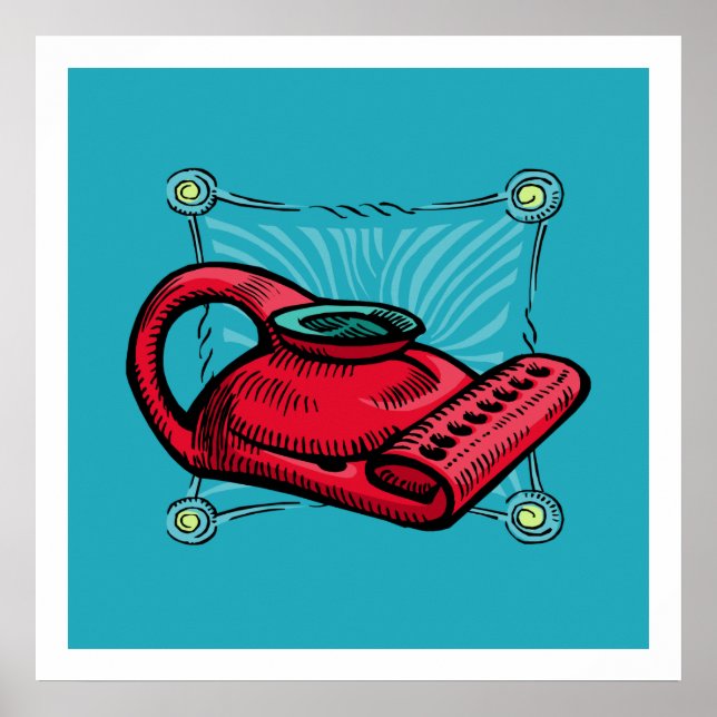 Oil Lamp Menorah Poster (Front)