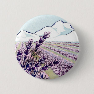 Oil of Lavender - Grasse France 6 Cm Round Badge
