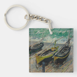 Oil On Canvas Artistic Claude Monet Keychain