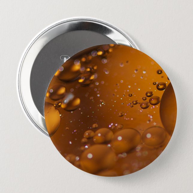 Oil on water 10 cm round badge (Front & Back)