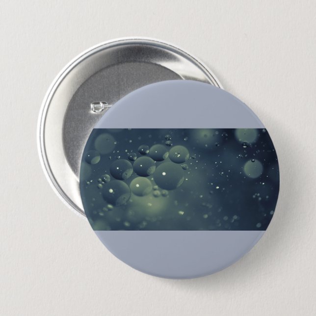 Oil on water 7.5 cm round badge (Front & Back)