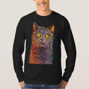 Oil Paint Filter Cat T-Shirt