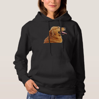 Oil Paint Filter Side View Of Dogs Face Dog Portra Hoodie