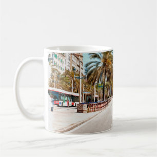 Oil paint. Imitation. Illustration. Broad street a Coffee Mug
