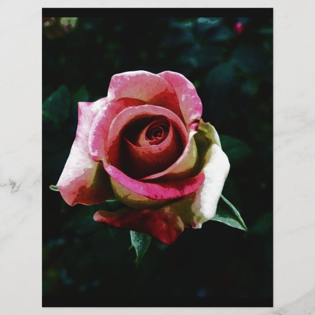 Oil Painted Rose Flyer (Front)
