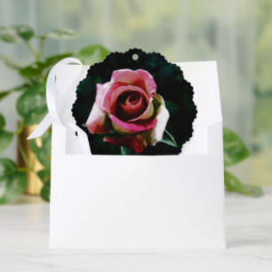 Oil Painted Rose Tree Decoration Card