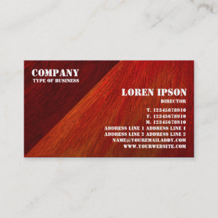 Oil Painted Triangular Corner - Scorched Reds Business Card
